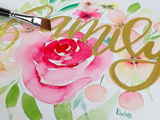 Acuarela para lettering (sábado)