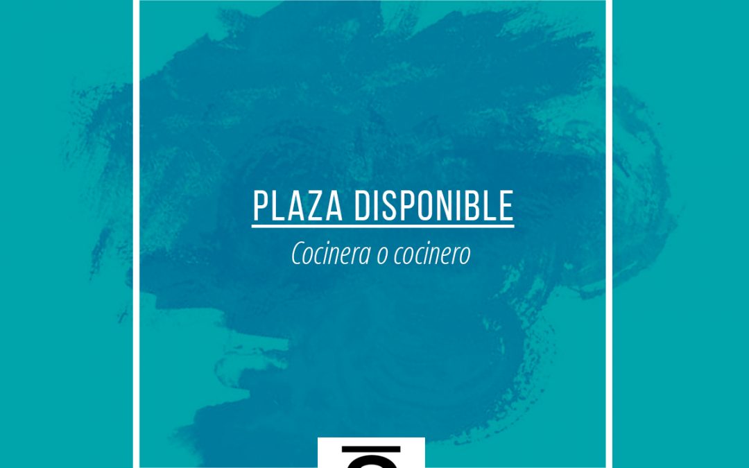Plaza disponible cocinero