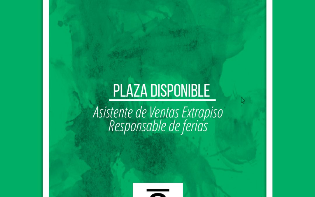 Plaza disponible: Responsable de ferias