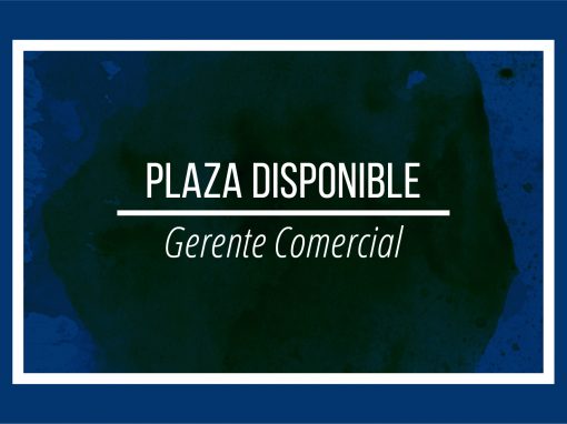 Plaza disponible: Gerente comercial