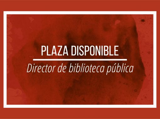Plaza director de biblioteca pública