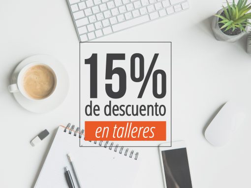 Descuento en nuestros talleres en línea