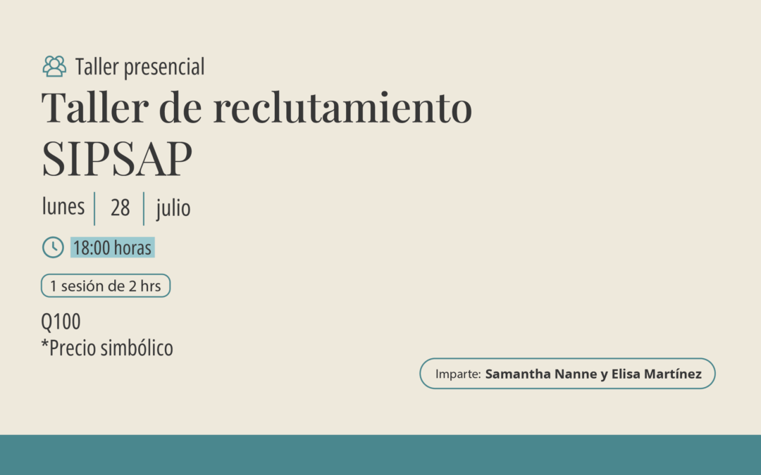 Taller: Reclutamiento SIPSAP