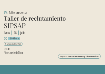 Taller: Reclutamiento SIPSAP