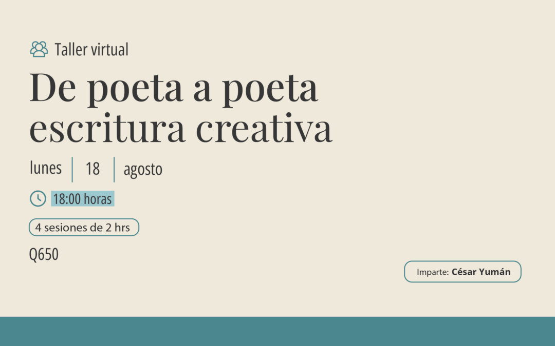 Taller: De poeta a poeta «escritura creativa»