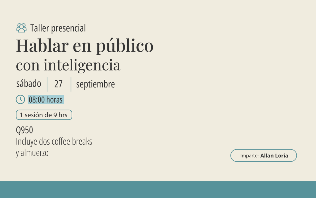 Taller: Hablar en público con inteligencia