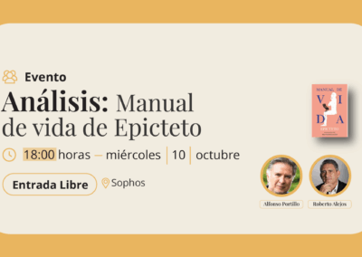 Evento «Análisis» Manual de vida de Epicteto