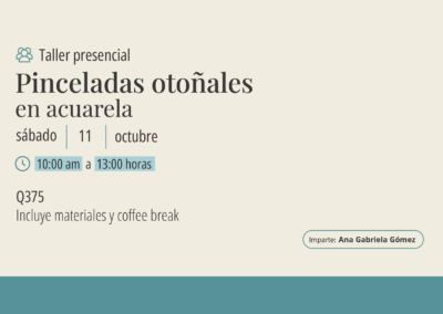 Taller: Pinceladas otoñales en acuarela
