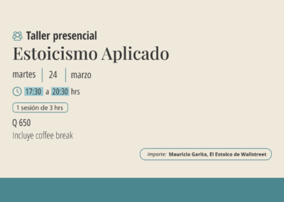 Taller: Estoicismo aplicado