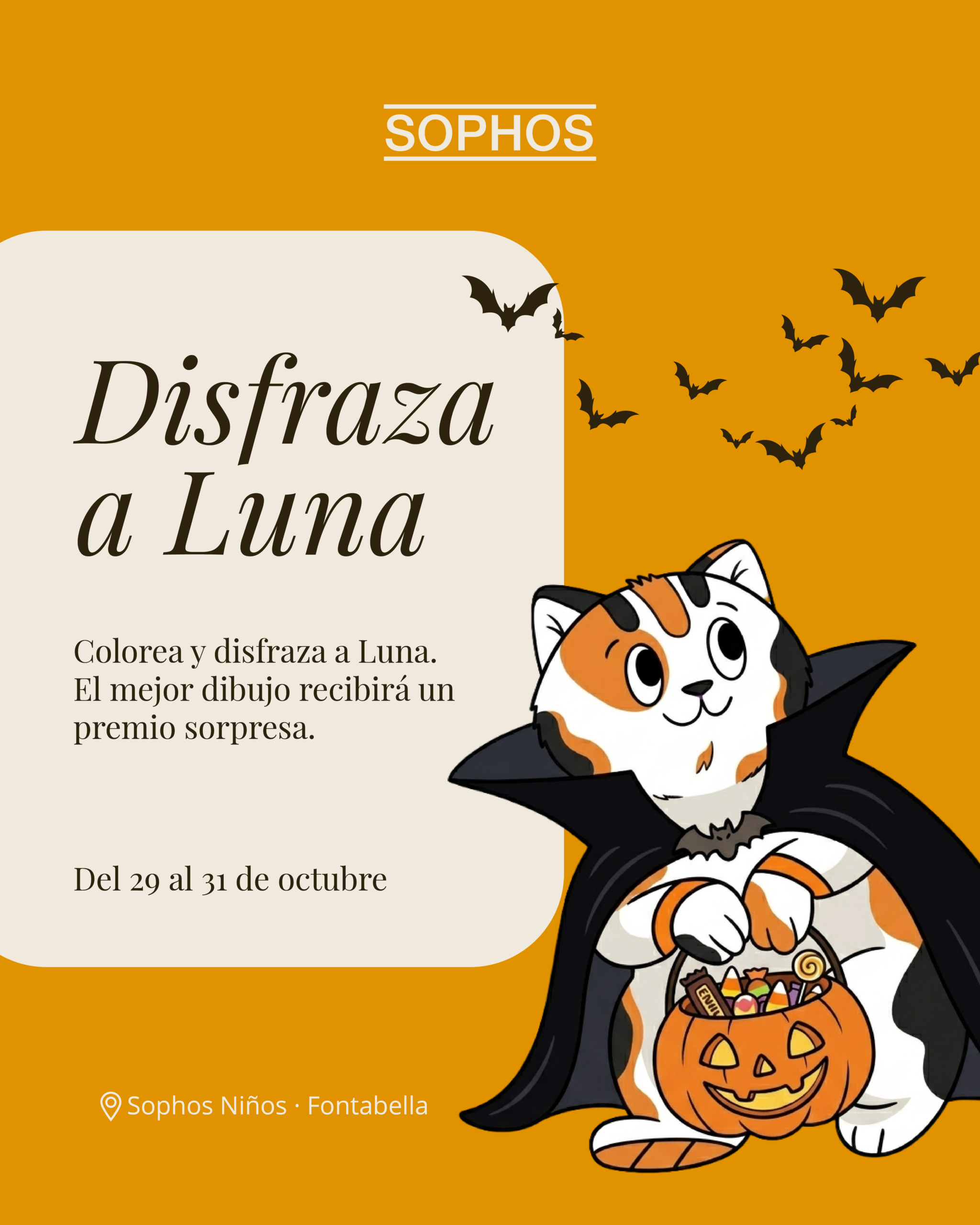 Disfraza a Luna en SOPHOS Niños
